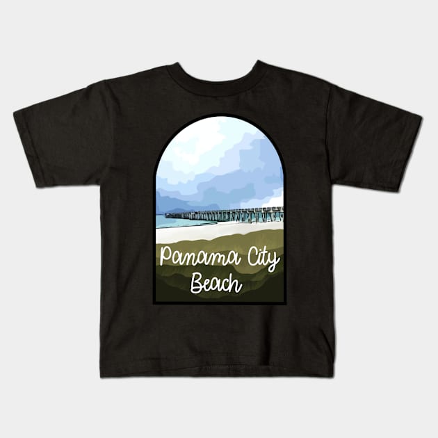 Panama City Beach, Florida Kids T-Shirt by DRHArtistry